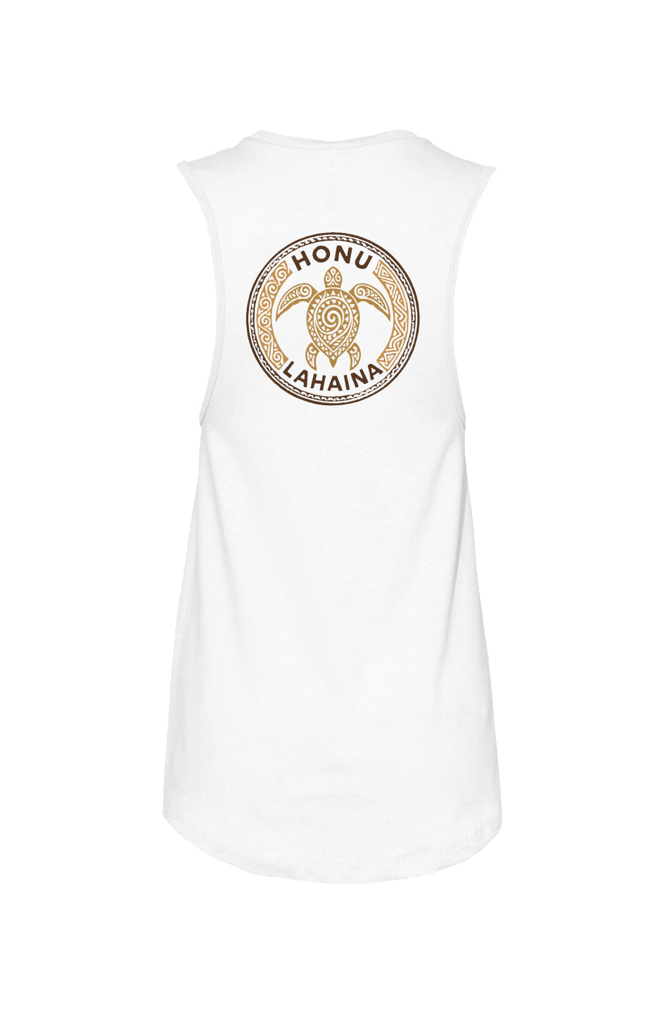 Women's Tribal Turtle Brown and Black Tank
