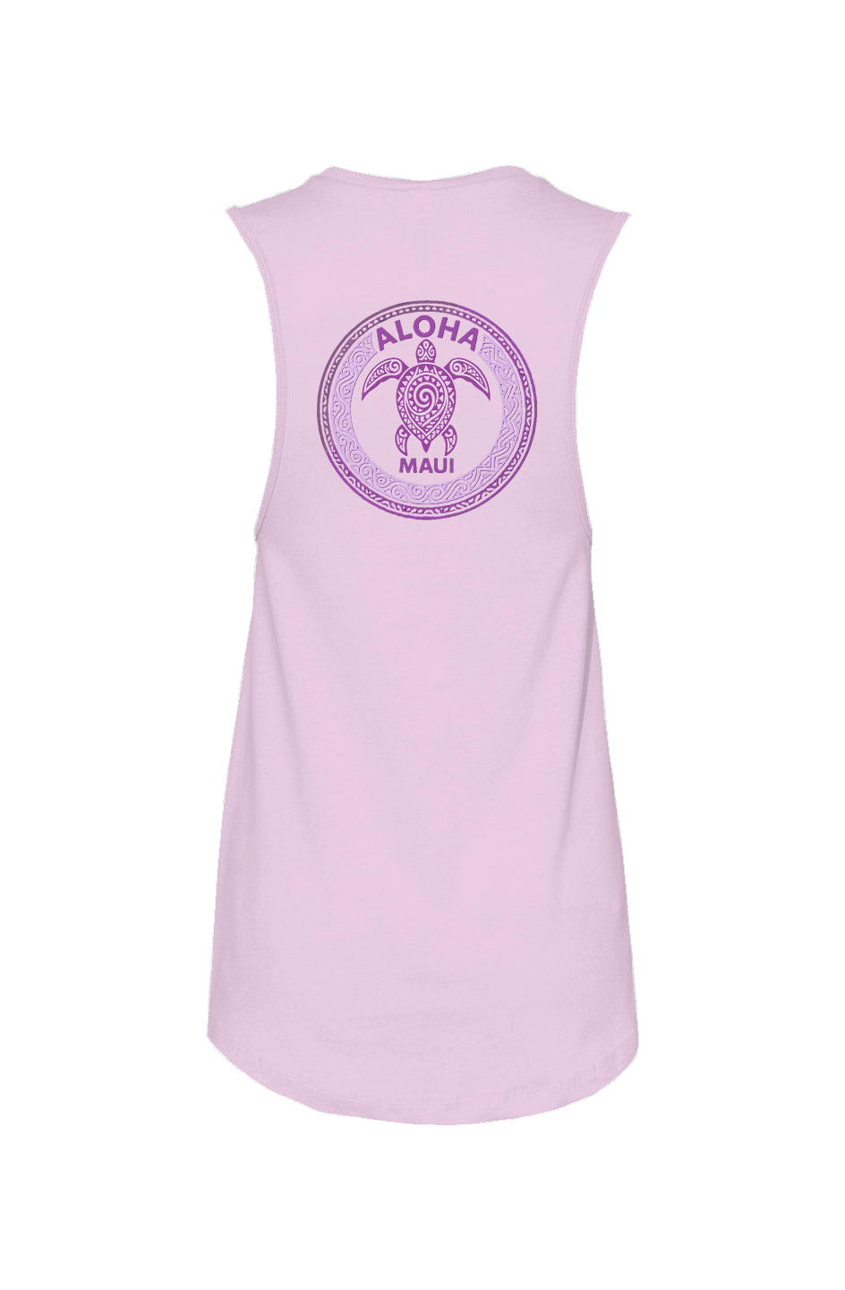 Women's Tribal Turtle Purple and Pink Tank