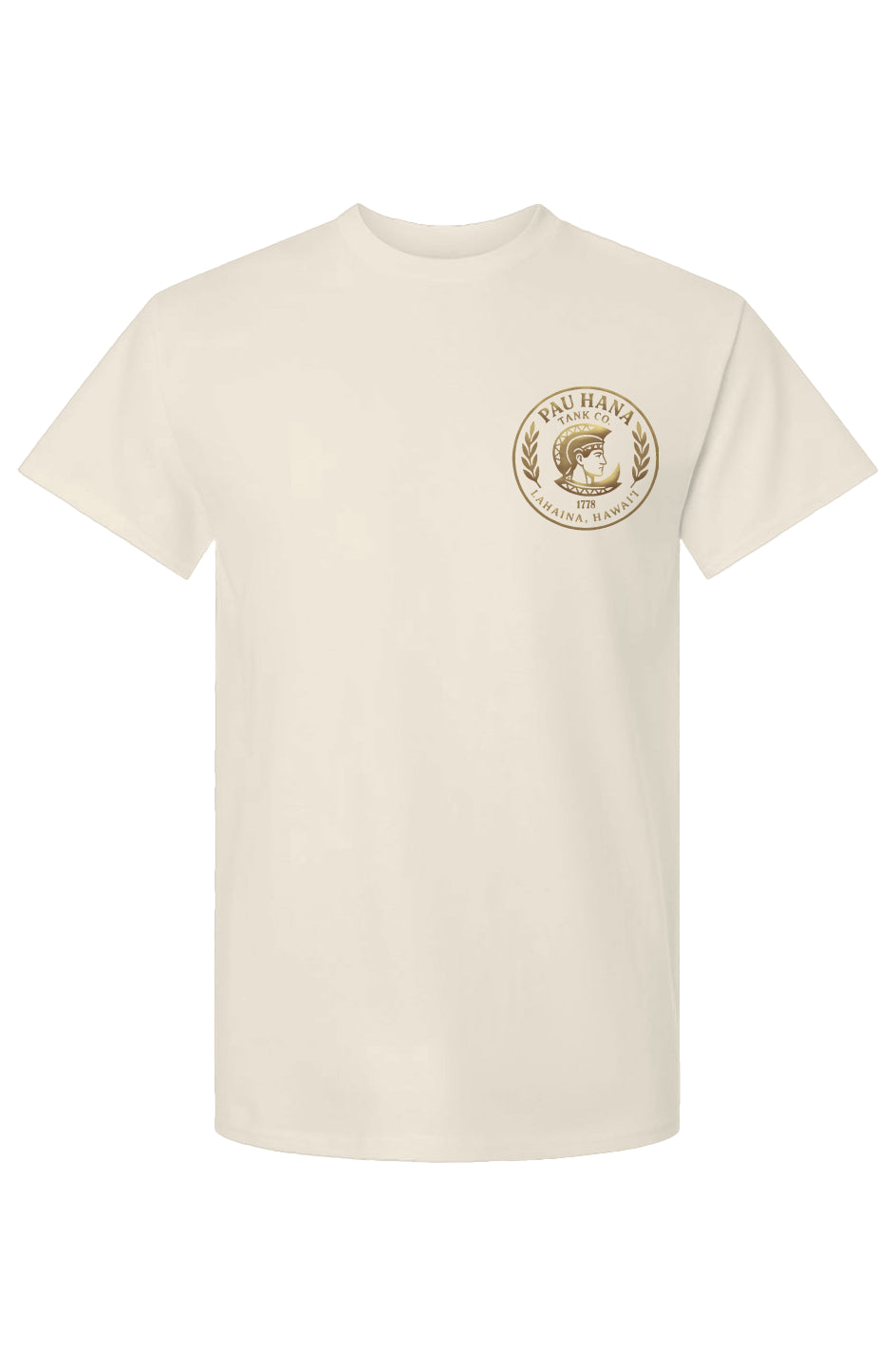 Unisex Pau Hana Gold on Dark Cotton T-Shirt