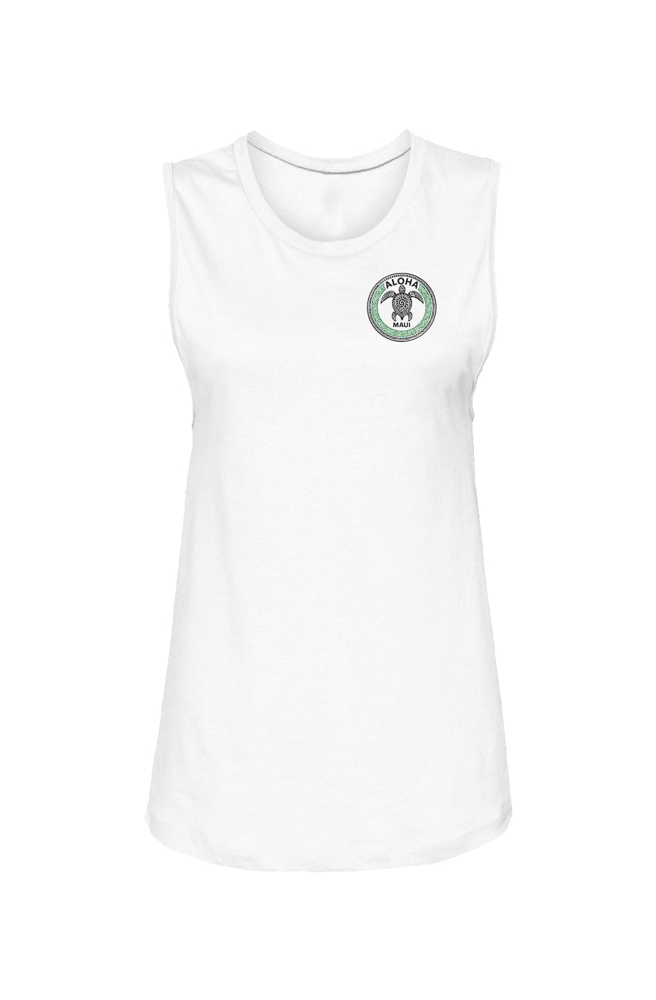 Women's Tribal Turtle Green and Black Tank