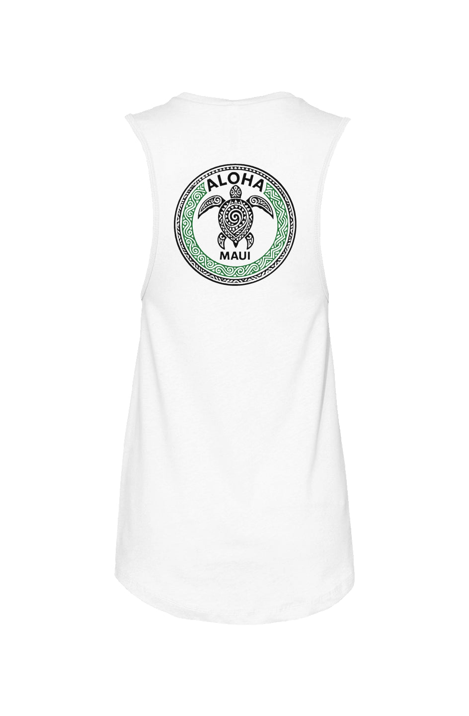 Women's Tribal Turtle Green and Black Tank
