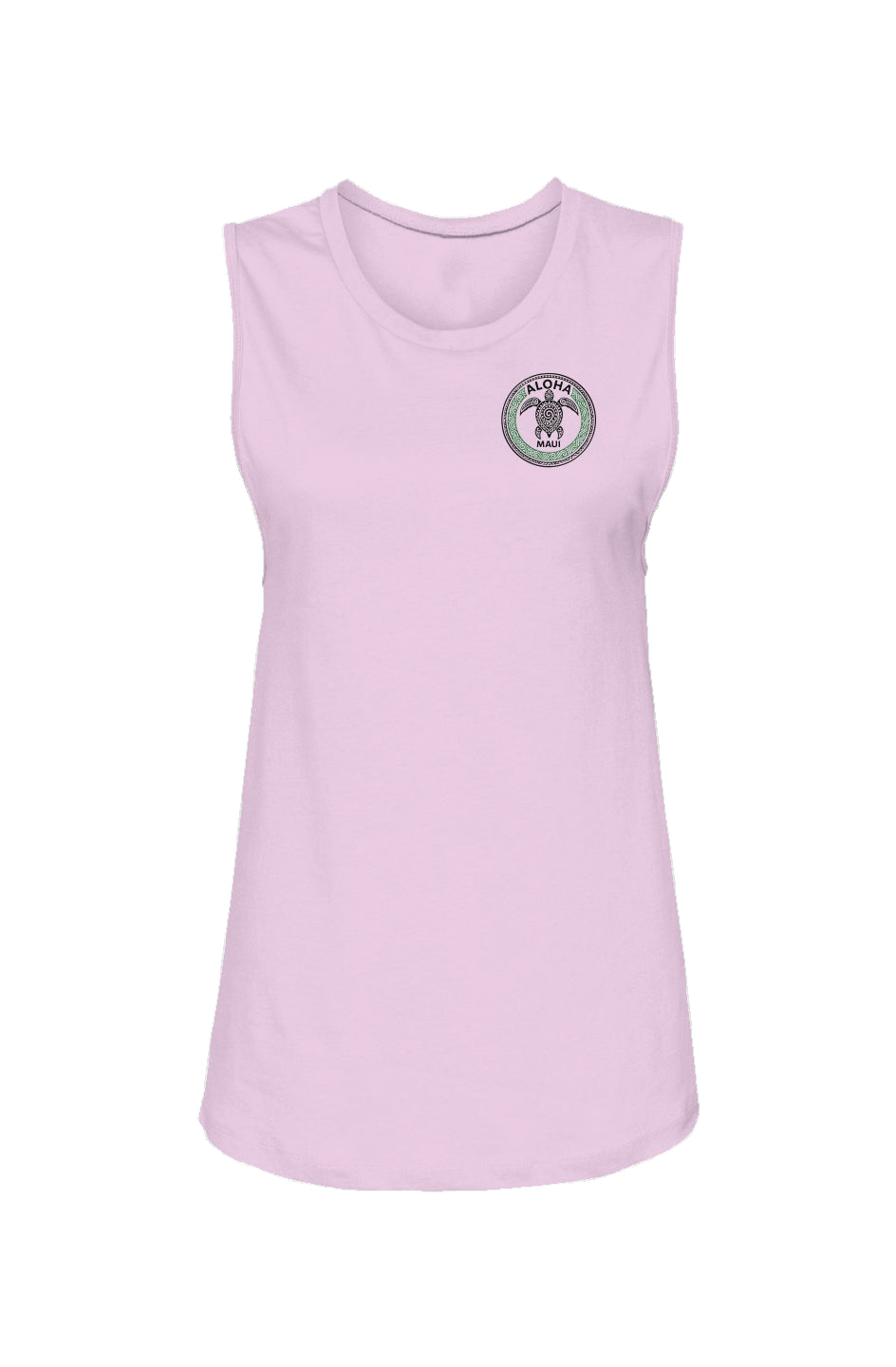 Women's Tribal Turtle Green and Black Tank