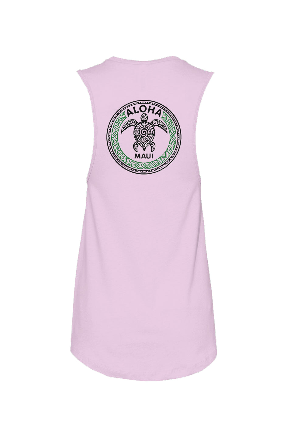 Women's Tribal Turtle Green and Black Tank