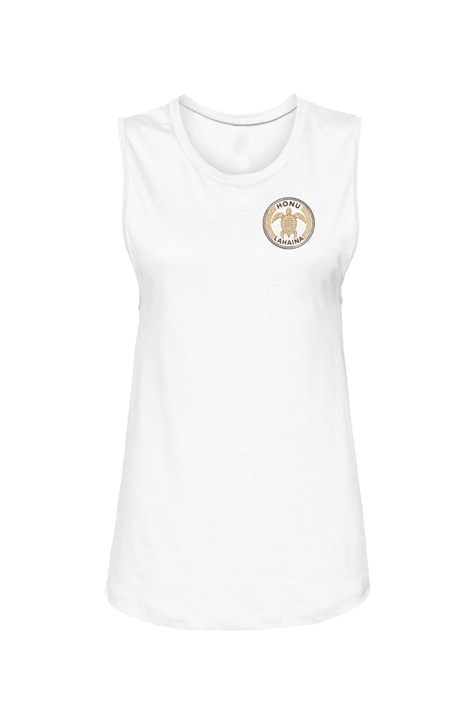 Women's Tribal Turtle Brown and Black Tank
