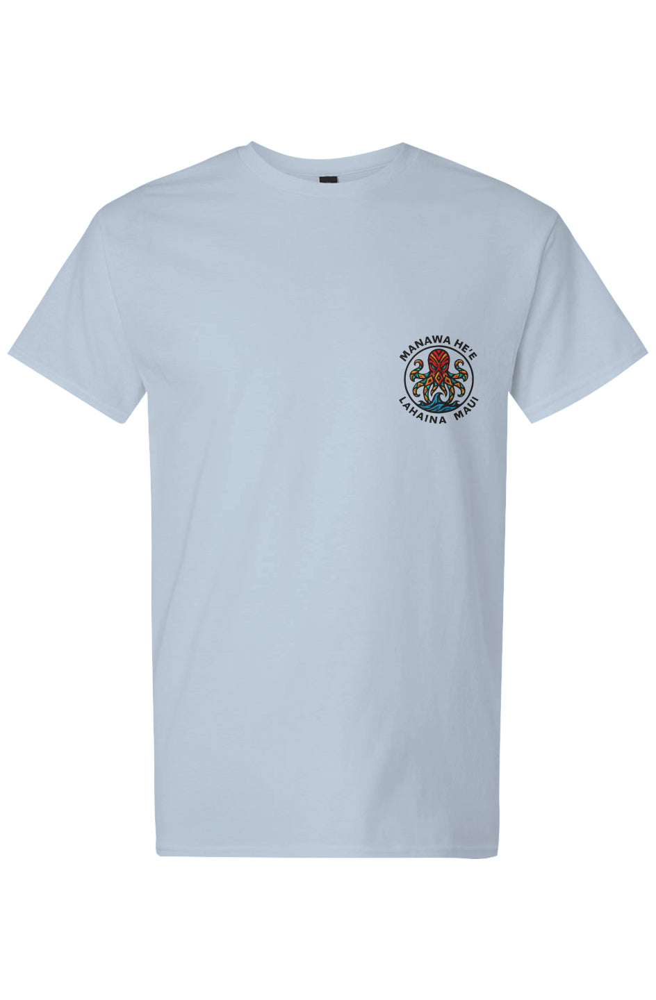 Men's Octopus Red Manawa HE'S Light Cotton T-Shirt