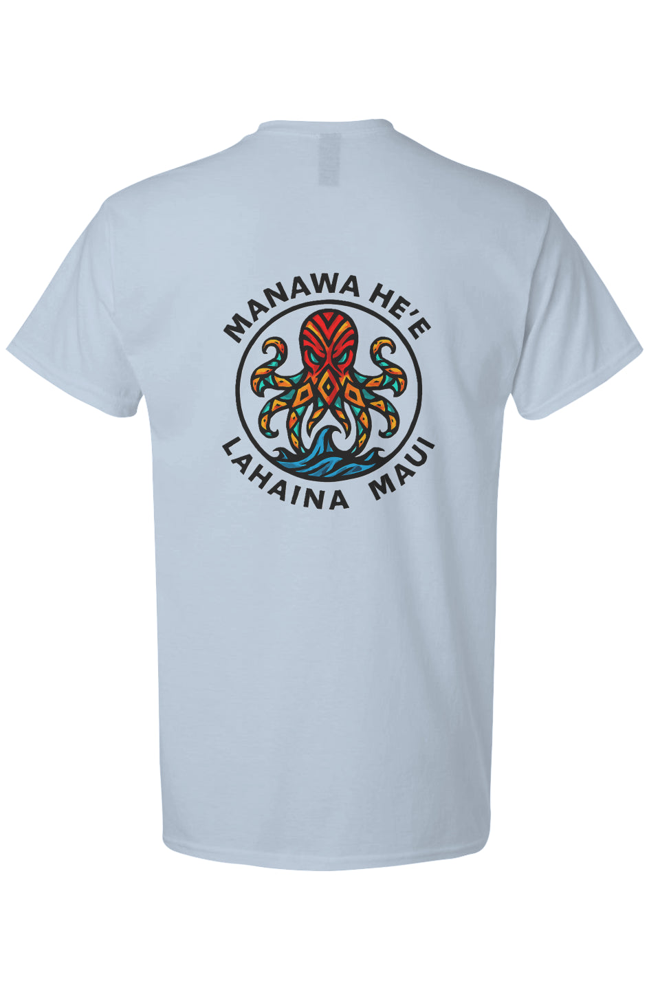 Men's Octopus Red Manawa HE'S Light Cotton T-Shirt