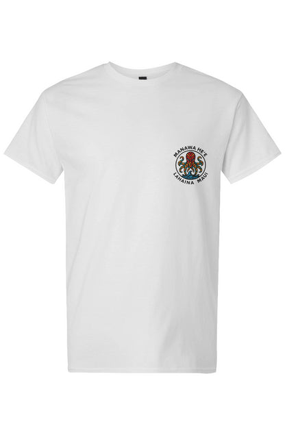 Men's Octopus Red Manawa HE'S Light Cotton T-Shirt