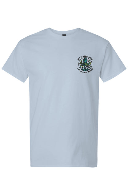 Men's Octopus Blue Manawa HE'E Light Cotton T-Shirt
