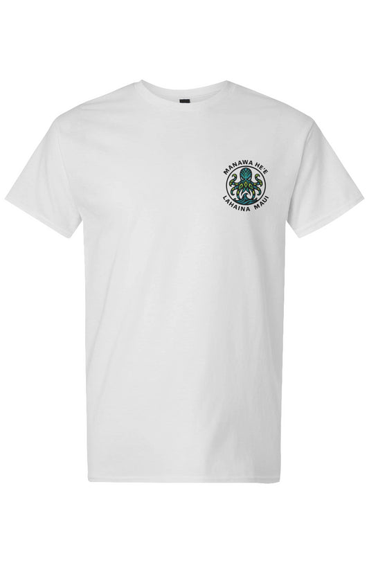 Men's Octopus Blue Manawa HE'E Light Cotton T-Shirt