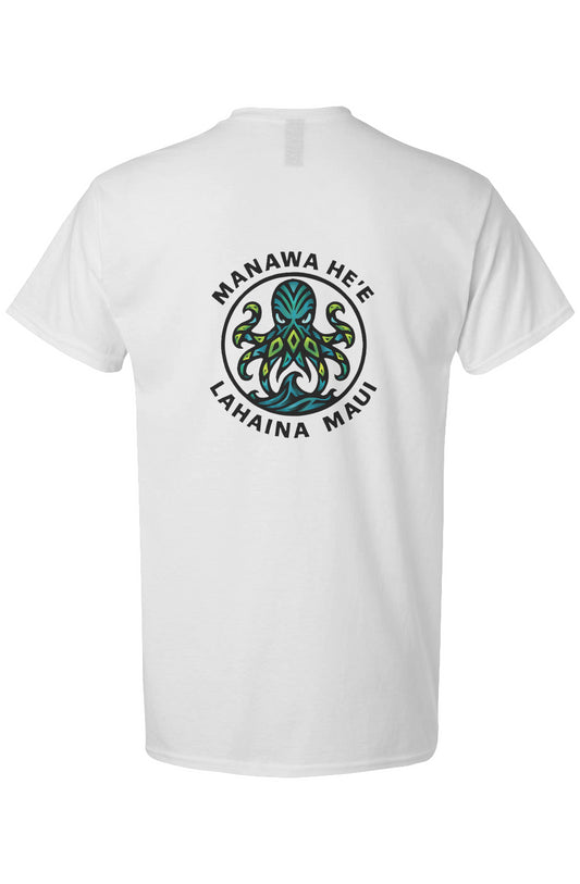 Men's Octopus Blue Manawa HE'E Light Cotton T-Shirt