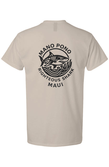 Mono Pono Righteous Shark Light Cotton T-Shirt