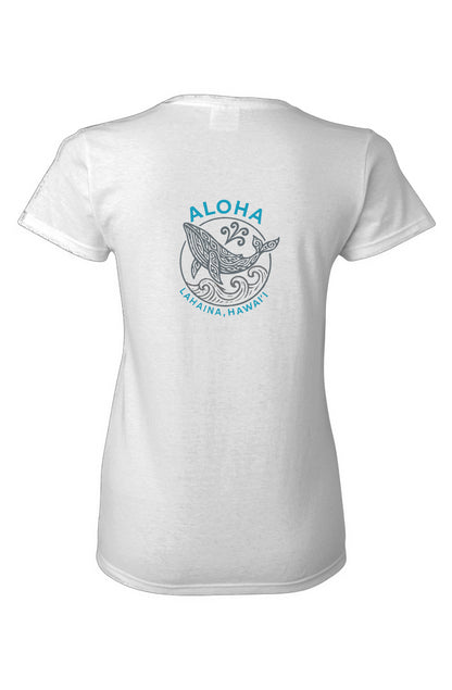 Women's Aloha Whale Heavy Cotton T-Shirt