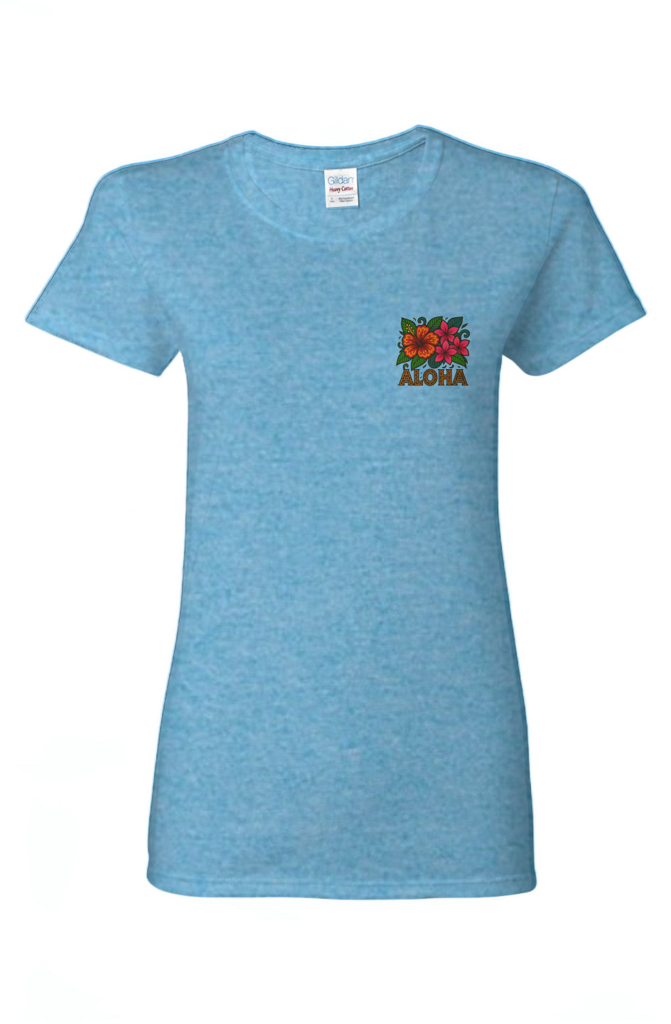 Women's Aloha Flowers Cotton T-Shirt