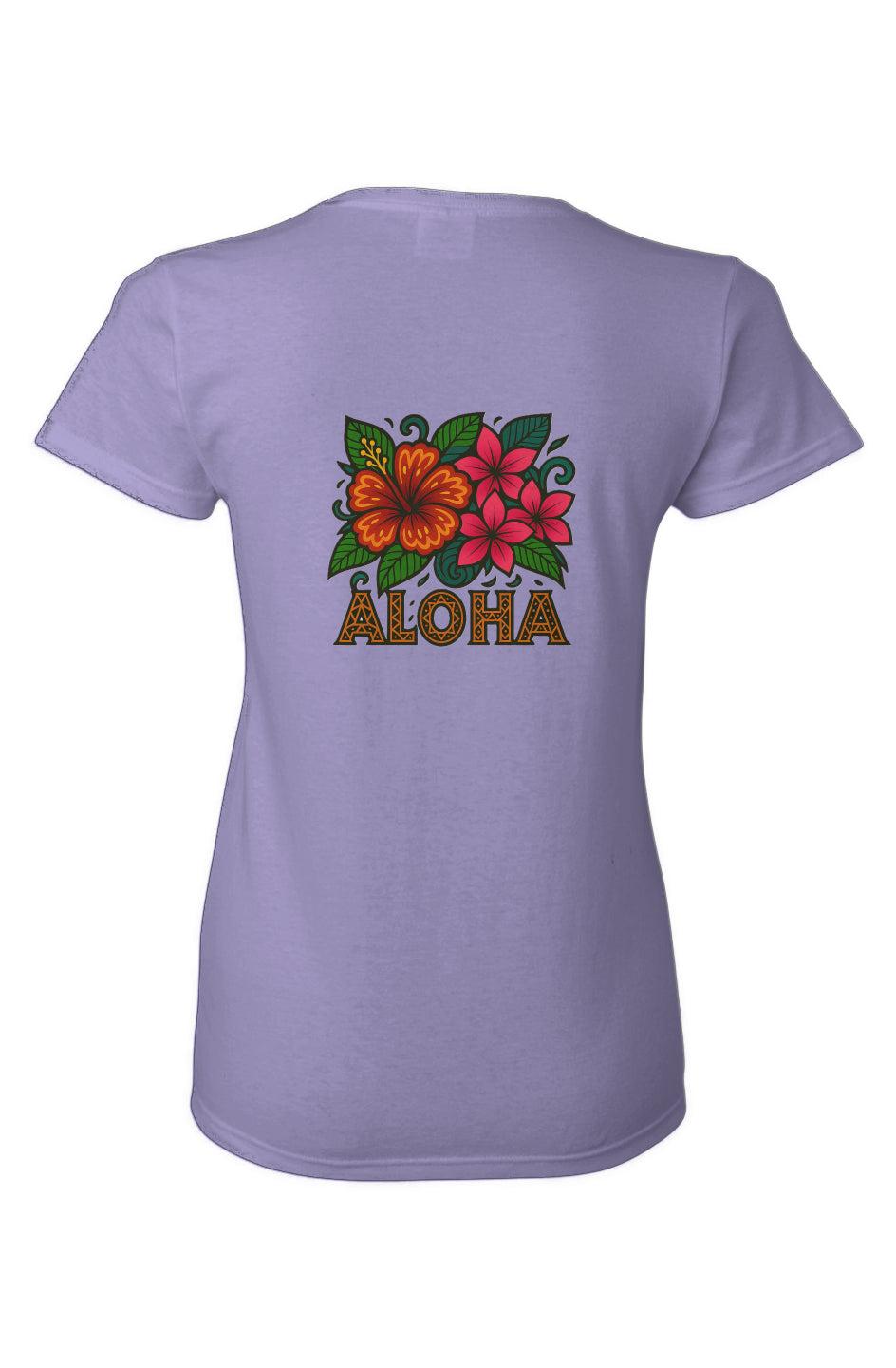 Women's Aloha Flowers Cotton T-Shirt