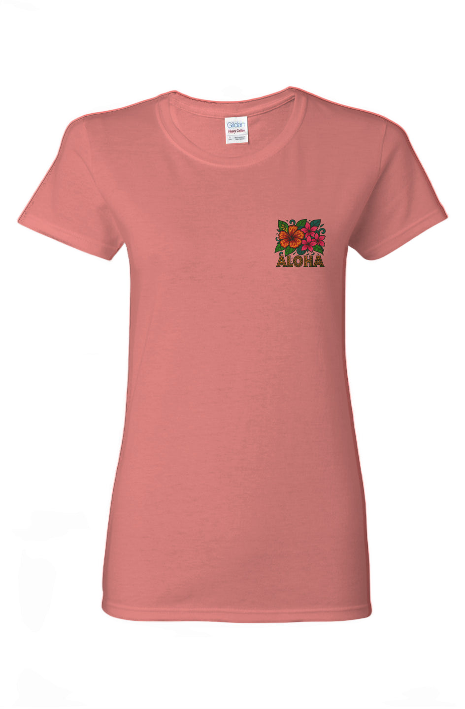 Women's Aloha Flowers Cotton T-Shirt