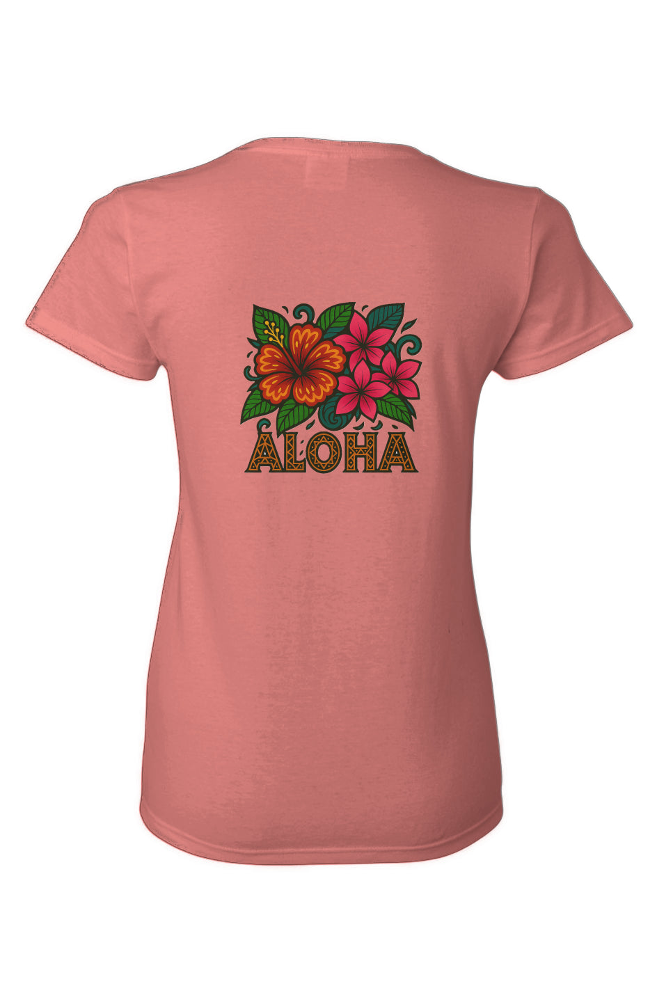 Women's Aloha Flowers Cotton T-Shirt