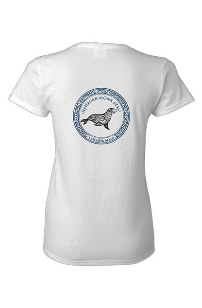 Women's Tribal Monk Seal Cotton T-Shirt