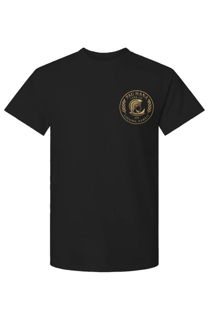 Unisex Pau Hana Gold on Dark Cotton T-Shirt