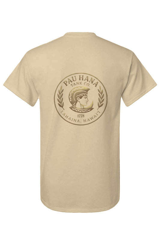 Unisex Pau Hana Gold on Dark Cotton T-Shirt