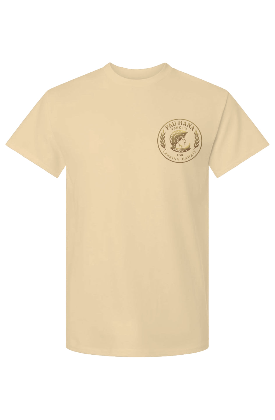 Unisex Pau Hana Gold on Dark Cotton T-Shirt