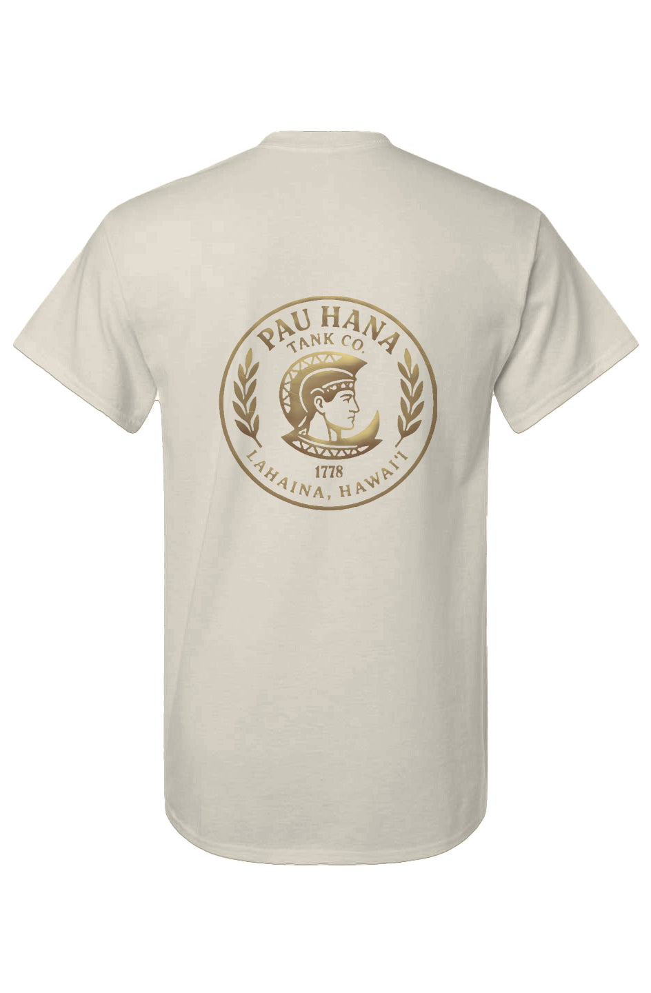 Unisex Pau Hana Gold on Dark Cotton T-Shirt
