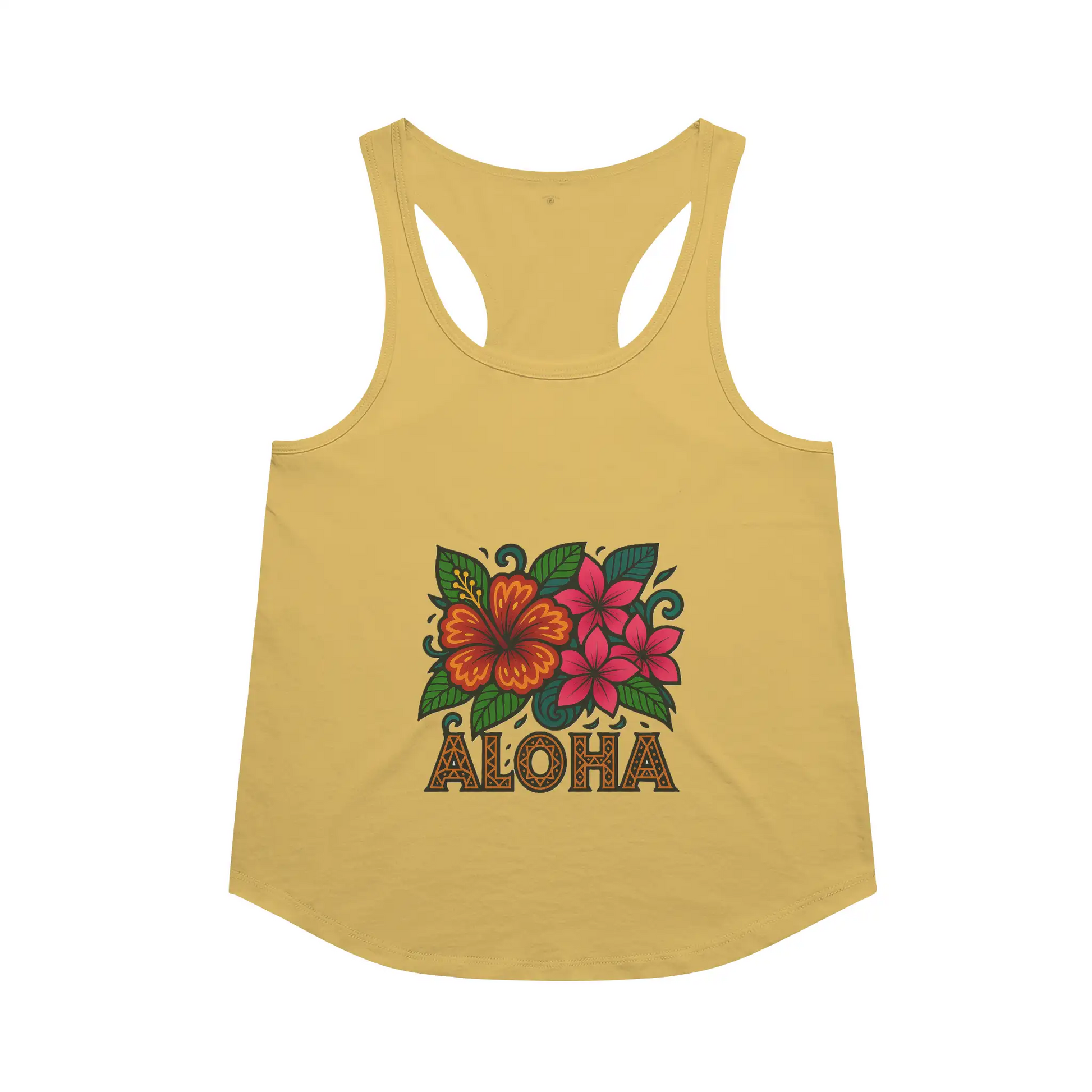 Women's Aloha Flowers Racerback Tank