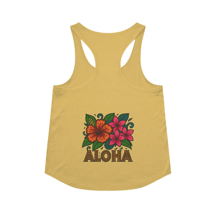 Women's Aloha Flowers Racerback Tank