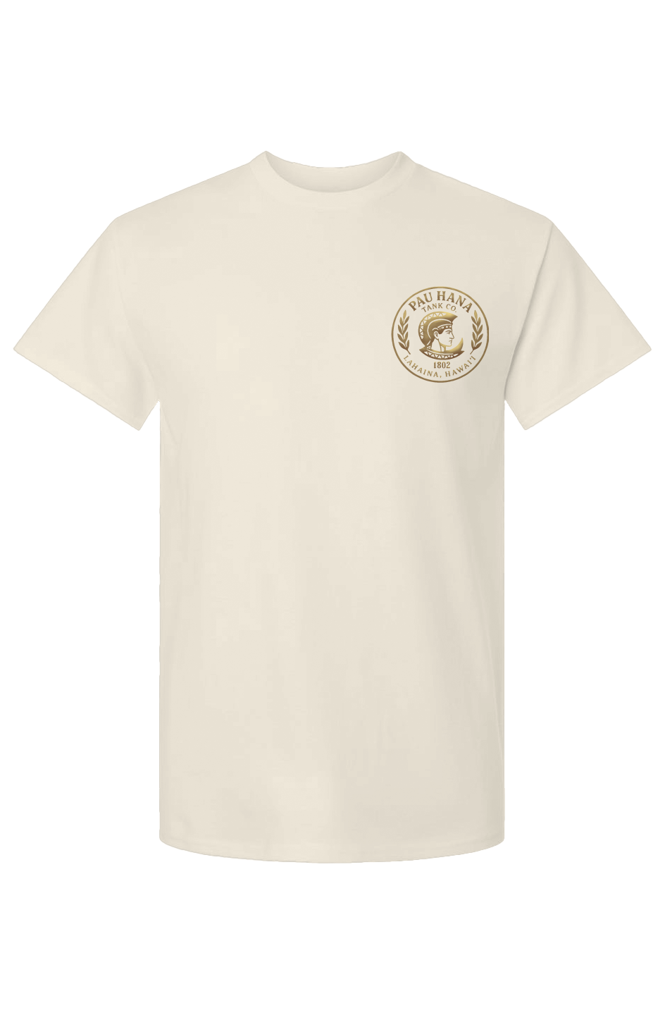 Unisex Pau Hana Corp Logo on Dark Cotton T-Shirt