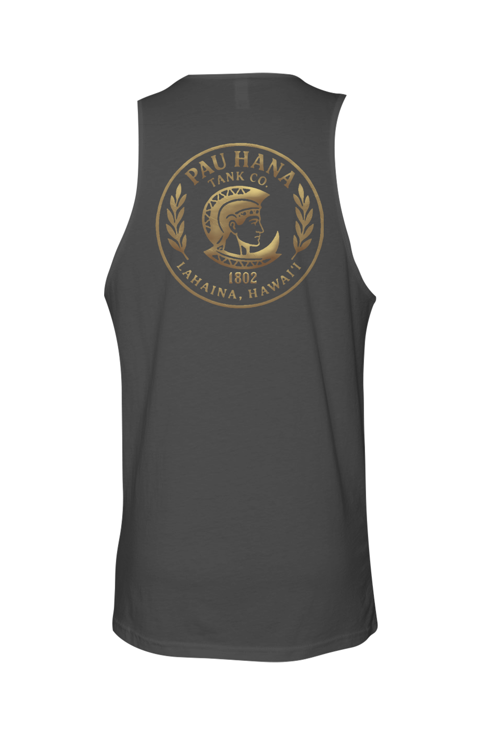 Men's Pau Hana Gold Metal Corp Logo on Cotton Tank top