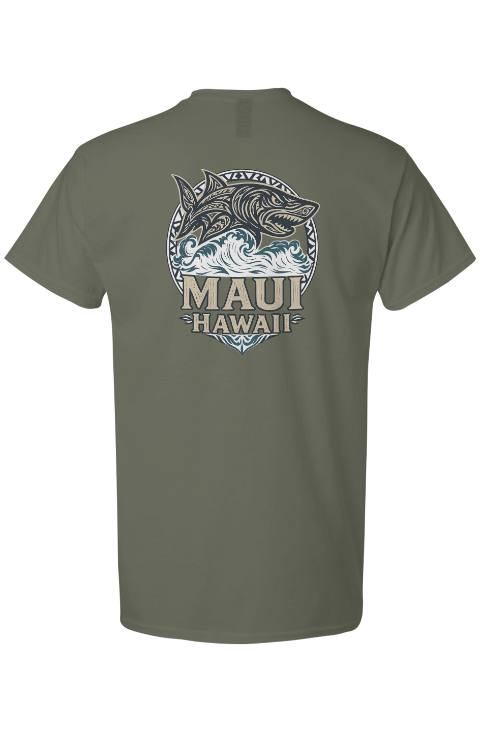 Men's Tribal Shark T-Shirt 100% Cotton