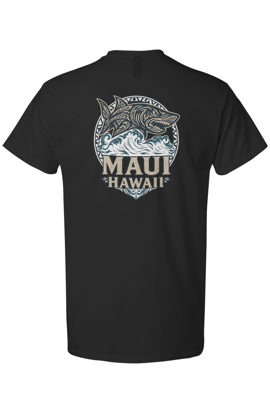 Men's Tribal Shark T-Shirt 100% Cotton